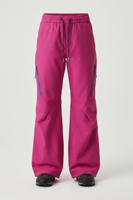 Pantalon Randonnée Rose Ample Zippé Enfant - Polyester - vue 3