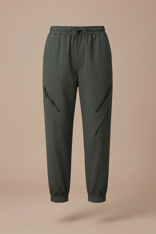 Pantalon Parachute Randonnée - Kaki Polyester - vue 3