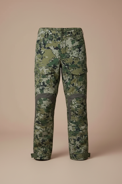 Pantalon Randonnée Camouflage Vert Renforcé Enfant - Toile - vue 3