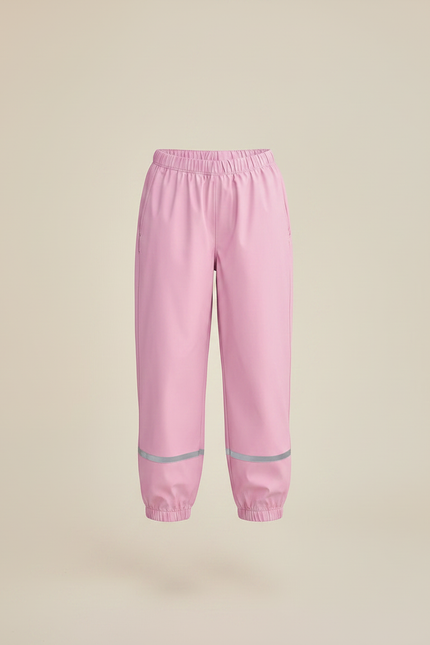 Pantalon Randonnée Rose Enfant Imperméable Réfléchissant Respirant - Polyester - vue 3