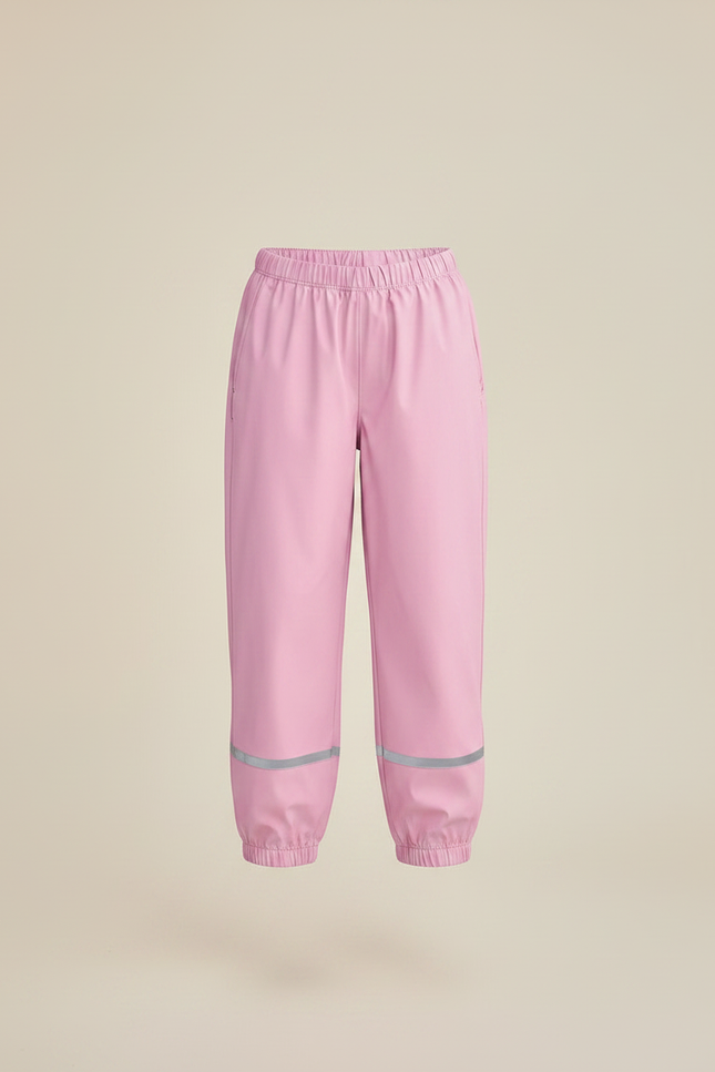 Pantalon Randonnée Rose Enfant Imperméable Réfléchissant Respirant - Polyester - vue 3