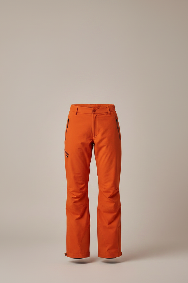 Pantalon Randonnée Orange Imperméable Femme Taille Élastique - Polyester - vue 3