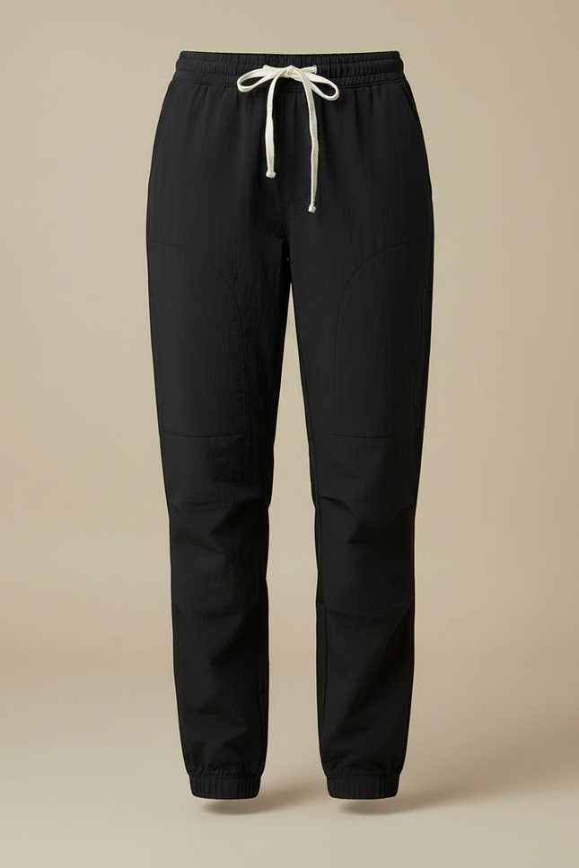 Pantalon Randonnée Noir Cargo Élastiqué Léger Femme - Polyester - vue 3