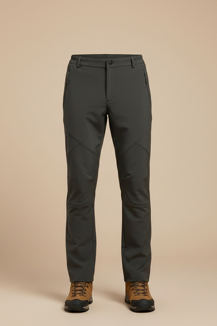 Pantalon Randonnée Slim Homme - Kaki Polyester - vue 3