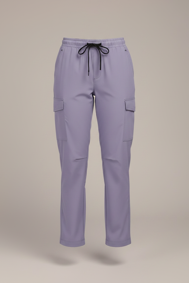Pantalon Randonnée Violet Cargo Femme Léger - Polyester - vue 3