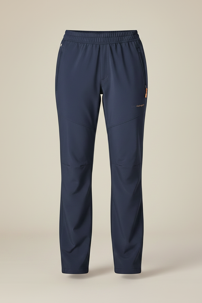 Pantalon Randonnée Femme Bleu Marine Élastique Chaud - Polyester - vue 3
