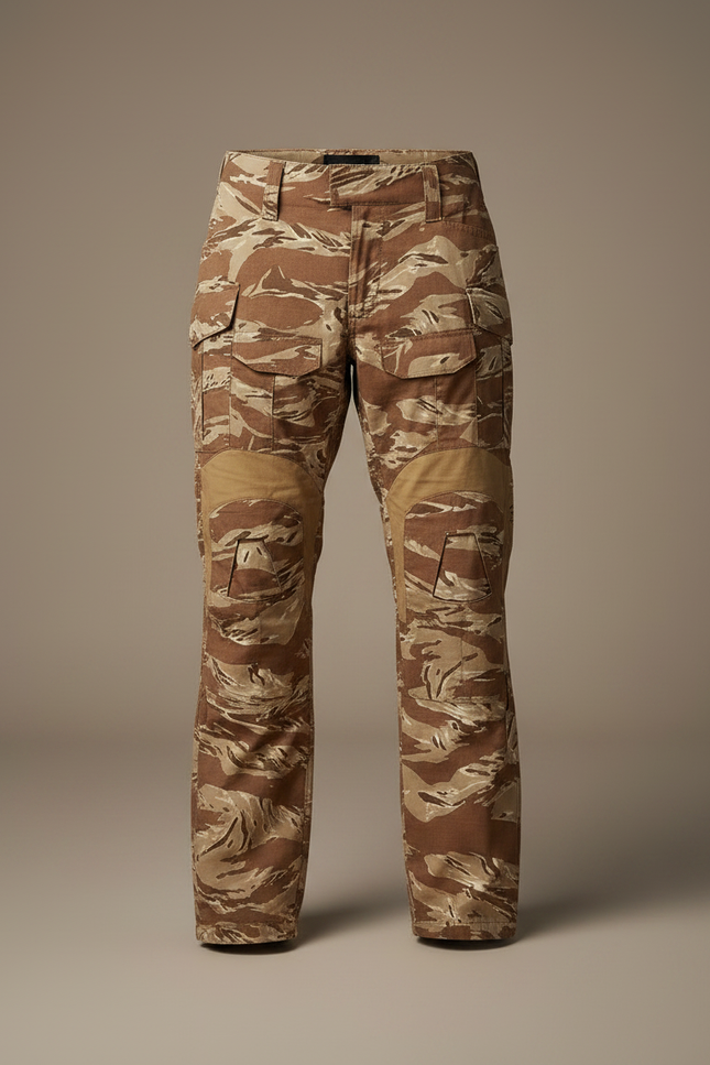 Pantalon Randonnée Camouflage Désert Femme Cargo Robuste - Imprimé Toile - vue 3