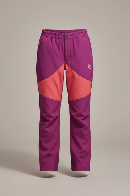 Pantalon Randonnée Junior - Violet Polyester - vue 3