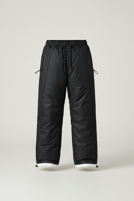 Pantalon Randonnée Noir Matelassé Enfant Hiver - Polyester - vue 3