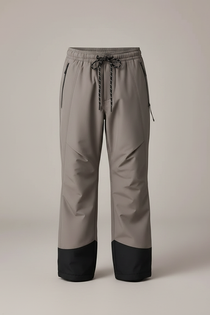 Pantalon Randonnée Gris Imperméable Coupe Droite Enfant - Polyester - vue 3