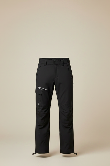 Pantalon Randonnée Noir Imperméable Coupe-Vent Hiver Homme - Polyester - vue 3