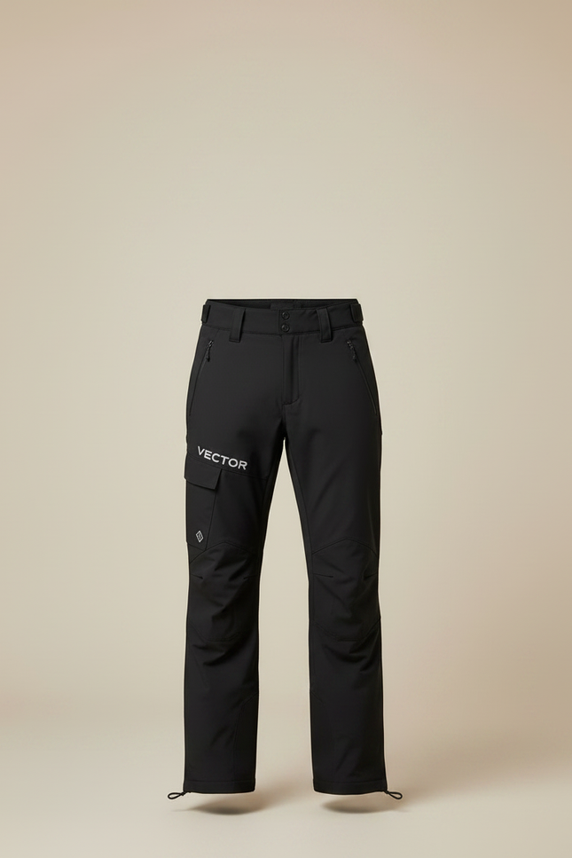 Pantalon Randonnée Noir Imperméable Coupe-Vent Hiver Homme - Polyester - vue 3