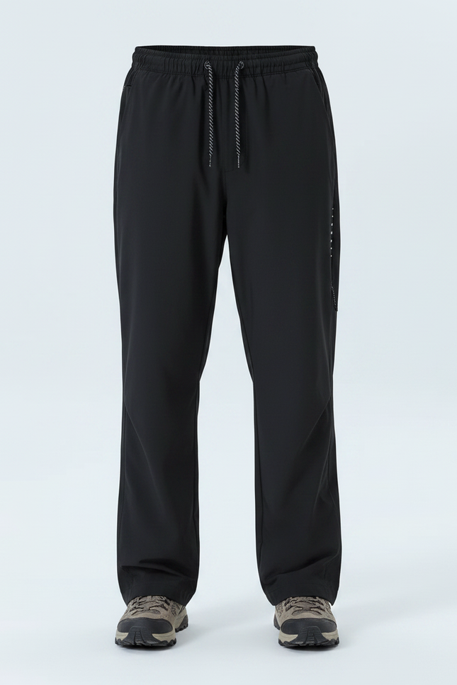 Pantalon Randonnée Noir Ample Léger Sport Homme - Polyester - vue 3