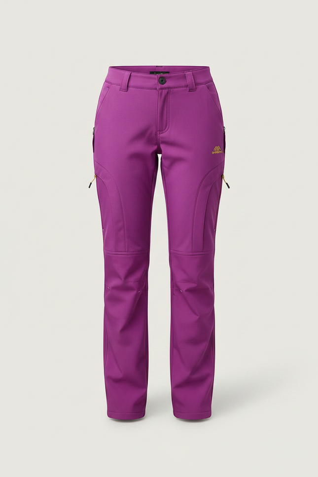 Pantalon Randonnée Violet Polaire Imperméable Femme - Polyester - vue 3