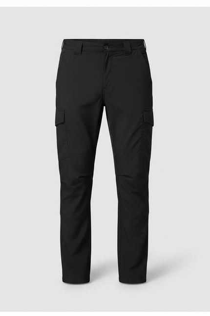 Pantalon Randonnée Noir Cargo Homme Imperméable Séchage Rapide - Polyester - vue 3