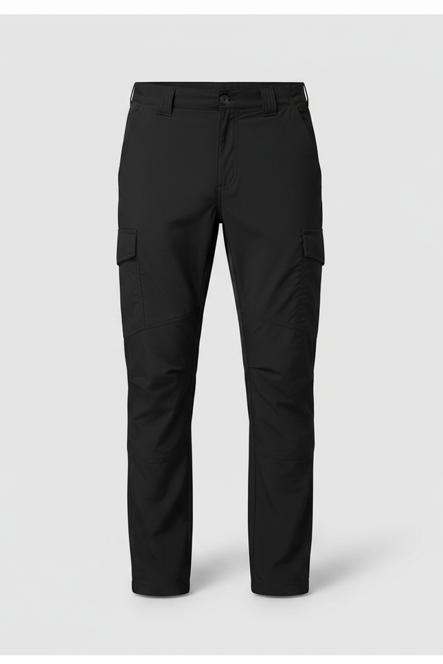 Pantalon Randonnée Noir Cargo Homme Imperméable Séchage Rapide - Polyester - vue 3