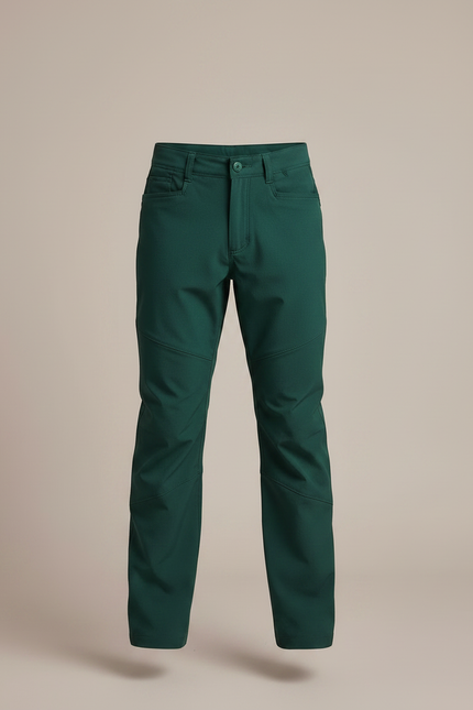 Pantalon Randonnée Vert Enfant Coupe Droite Léger - Polyester - vue 3