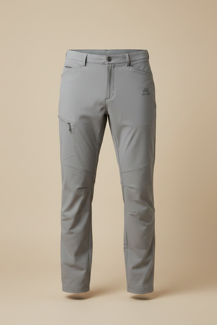 Pantalon Randonnée Gris Homme Droit Respirant Imperméable - Polyester - vue 3