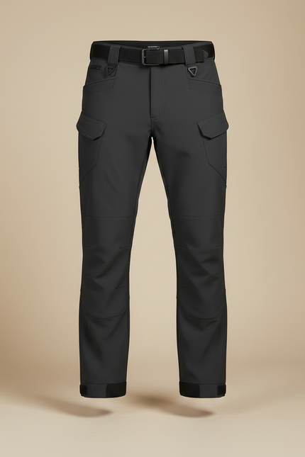 Pantalon Randonnée Noir Tactique Cargo Imperméable Homme - Polyester - vue 3