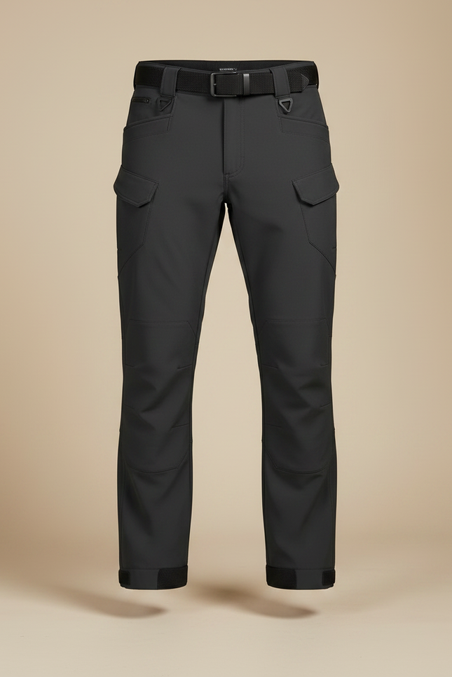 Pantalon Randonnée Noir Tactique Cargo Imperméable Homme - Polyester - vue 3