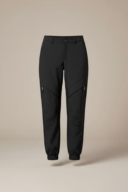 Pantalon Randonnée Déperlant Femme - Noir Polyester - vue 3