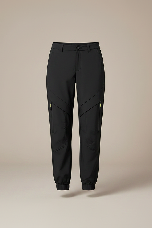 Pantalon Randonnée Déperlant Femme - Noir Polyester - vue 3