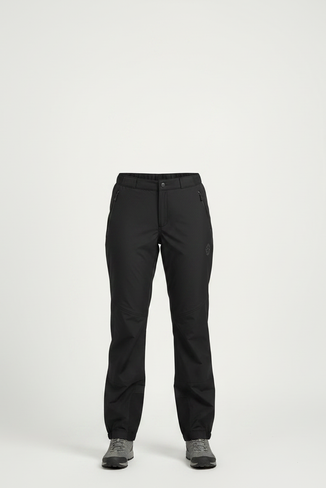 Pantalon Randonnée Noir Imperméable Femme Léger - Polyester - vue 3