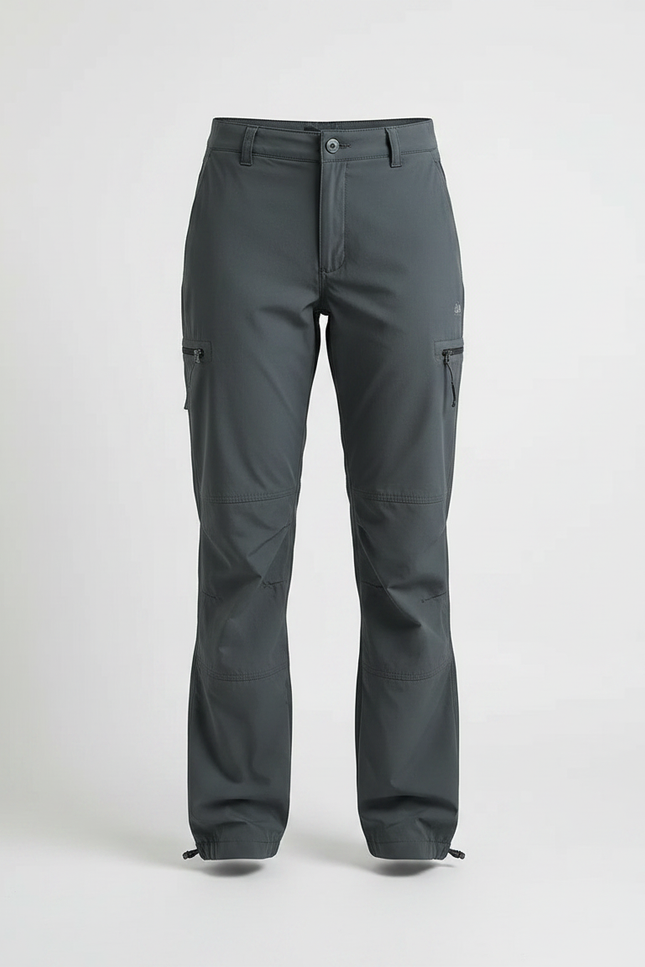 Pantalon Randonnée Gris Cargo Ample Femme Respirant - Polyester - vue 3