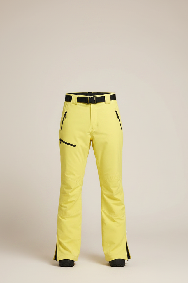 Pantalon Randonnée Jaune Bretelles Imperméable Homme - Polyester - vue 3