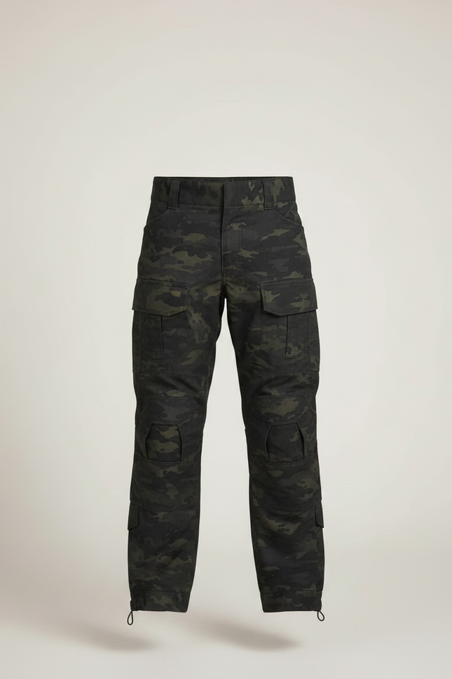 Pantalon Randonnée Camouflage Cargo Ripstop Enfant - Multicolore Toile - vue 3