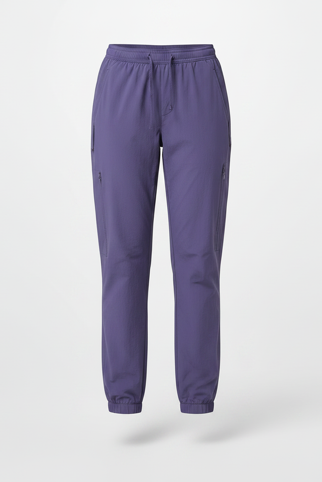Pantalon Randonnée Violet Léger Confortable Femme Jogger - Polyester - vue 3