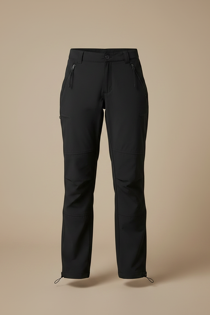 Pantalon Randonnée Noir Cargo Confortable Femme Sport - Polyester - vue 3