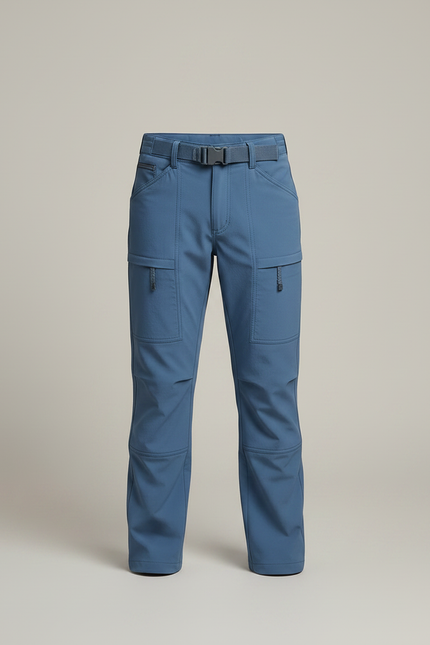 Pantalon Randonnée Enfant Bleu Cargo Léger - Polyester - vue 3
