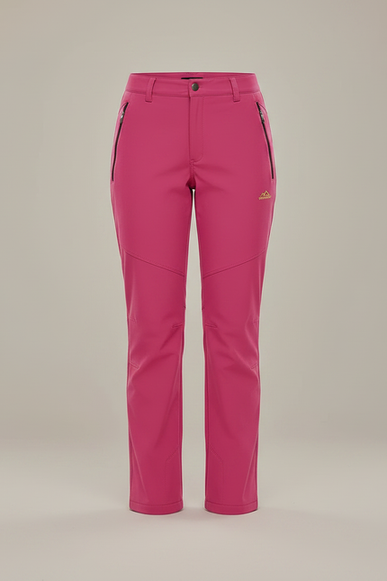 Pantalon Randonnée Rose Chaud Polaire Femme - Molleton - vue 3