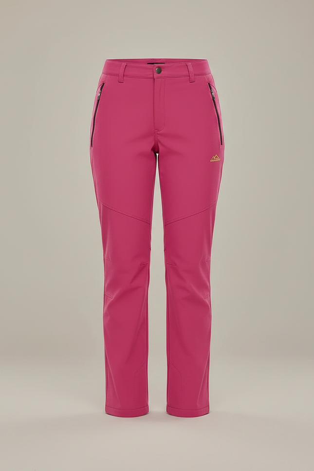 Pantalon Randonnée Rose Chaud Polaire Femme - Molleton - vue 3
