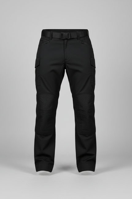 Pantalon Randonnée Noir Cargo Homme Tactique Résistant - Polyester - vue 3