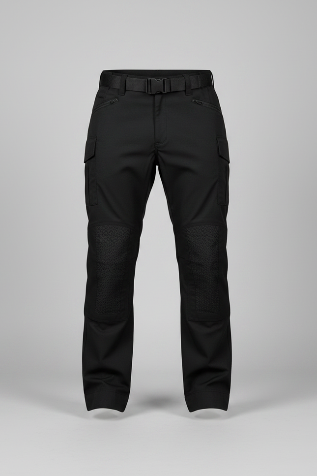 Pantalon Randonnée Noir Cargo Homme Tactique Résistant - Polyester - vue 3
