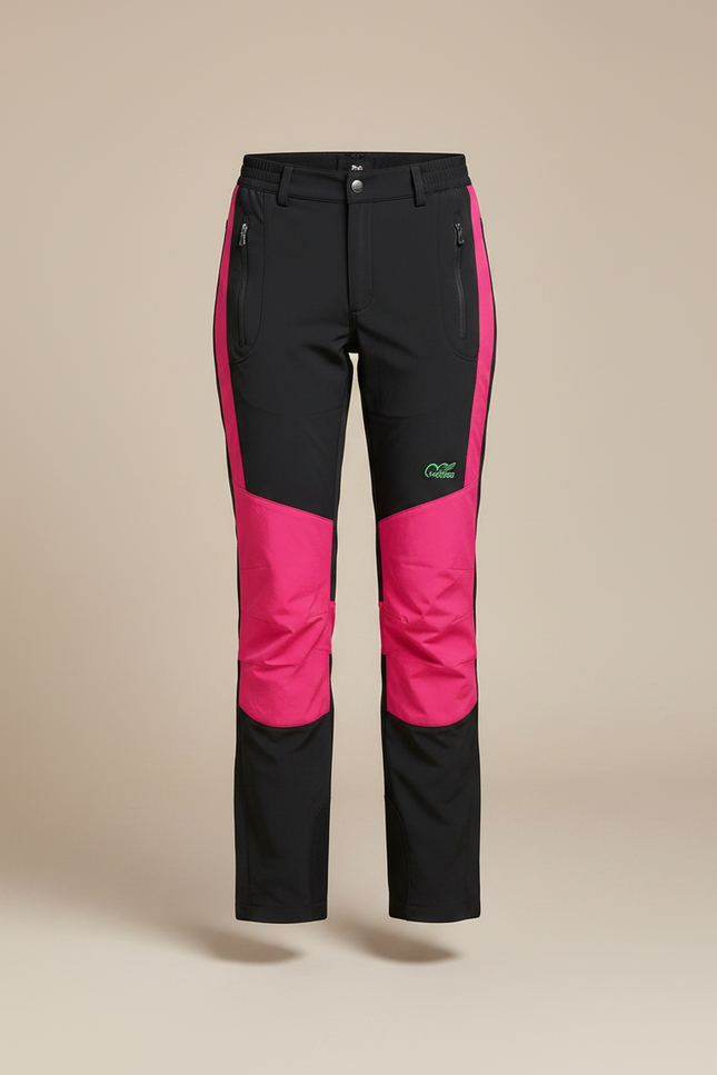 Pantalon Randonnée Noir Rose Extensible Respirant Femme - Multicolore Polyester - vue 3