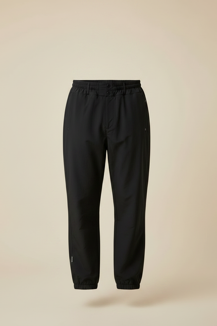 Pantalon Randonnée Noir Ample Imperméable Coupe-Vent Homme - Polyester - vue 3