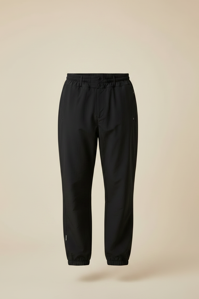 Pantalon Randonnée Noir Ample Imperméable Coupe-Vent Homme - Polyester - vue 3