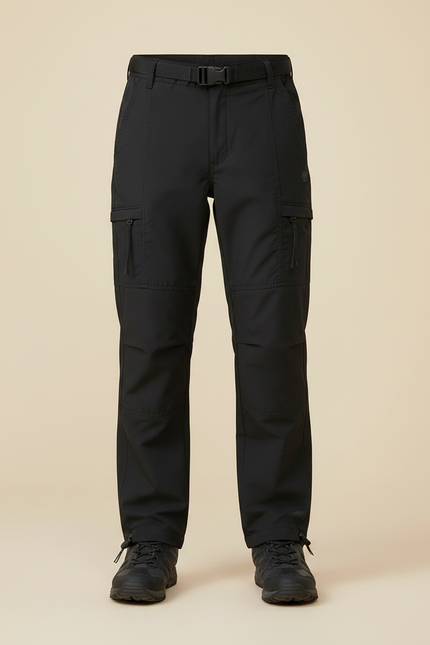 Pantalon Randonnée Noir Cargo Enfant Multi-poches - Polyester - vue 3