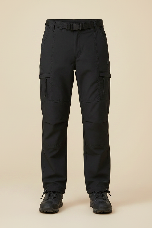 Pantalon Randonnée Noir Cargo Enfant Multi-poches - Polyester - vue 3