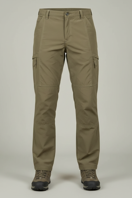 Pantalon Randonnée Cargo Homme Kaki Thermique Doublé - Polyester - vue 3