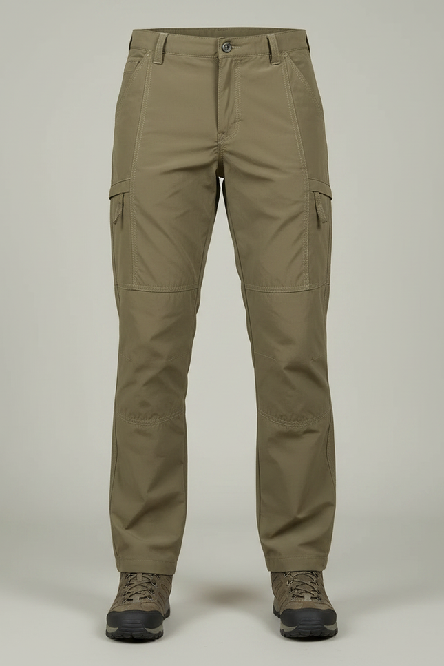 Pantalon Randonnée Cargo Homme Kaki Thermique Doublé - Polyester - vue 3