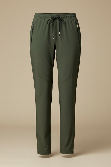 Pantalon Randonnée Vert Olive Léger Sportif Confortable - Kaki Polyester - vue 3