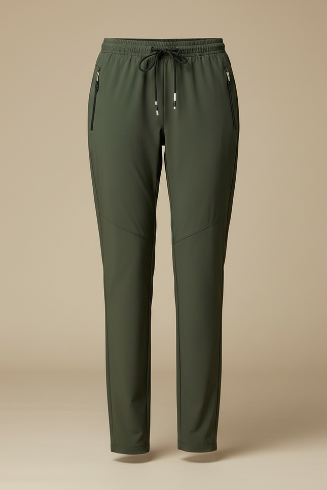 Pantalon Randonnée Vert Olive Léger Sportif Confortable - Kaki Polyester - vue 3