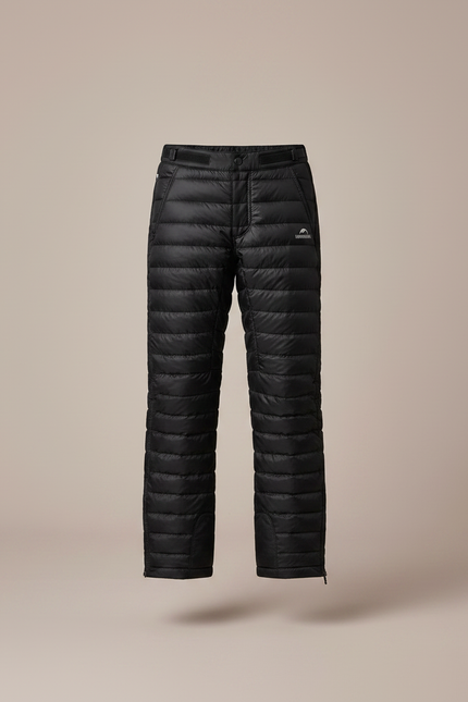 Pantalon Randonnée Noir Enfant Matelassé Léger Chaud - Polyester - vue 3