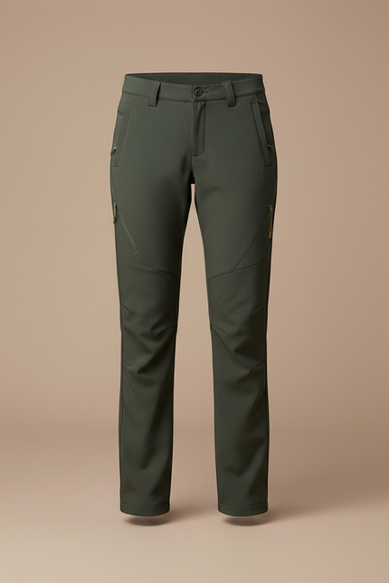 Pantalon Randonnée Femme Vert Doux Confortable Extensible - Polyester - vue 3