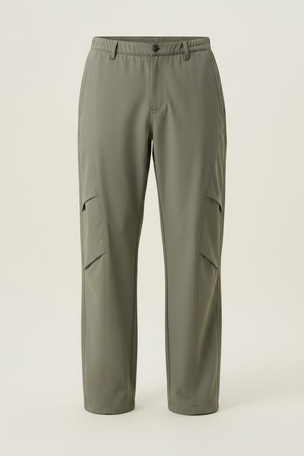 Sur Pantalon Randonnée - Kaki Polyester - vue 3