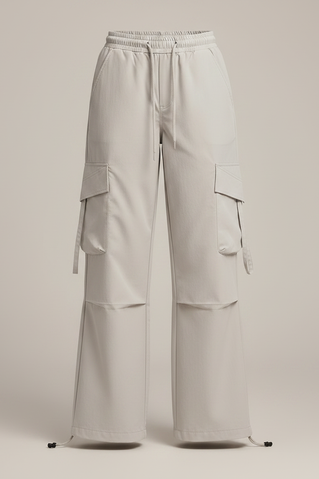 Pantalon Randonnée Gris Ample Multipoches Enfant - Polyester - vue 3
